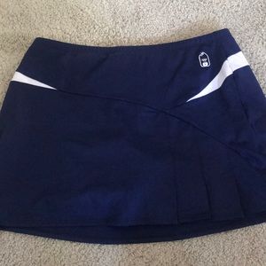 Navy blue tennis skirt